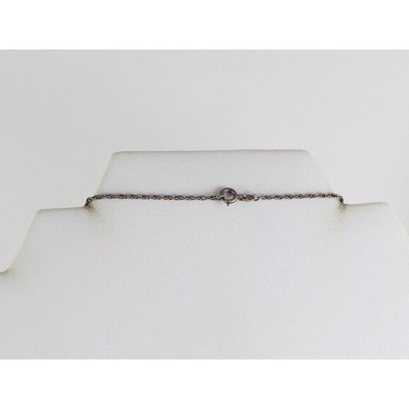 Silver Quartz Bead Necklace 18 inch chain s 830 Silver Denmark Norway Art Deco - Picture 7 of 7